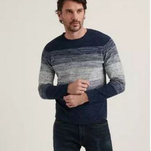 NEW | Lucky Brand Marled Texture Crew Navy Sweater